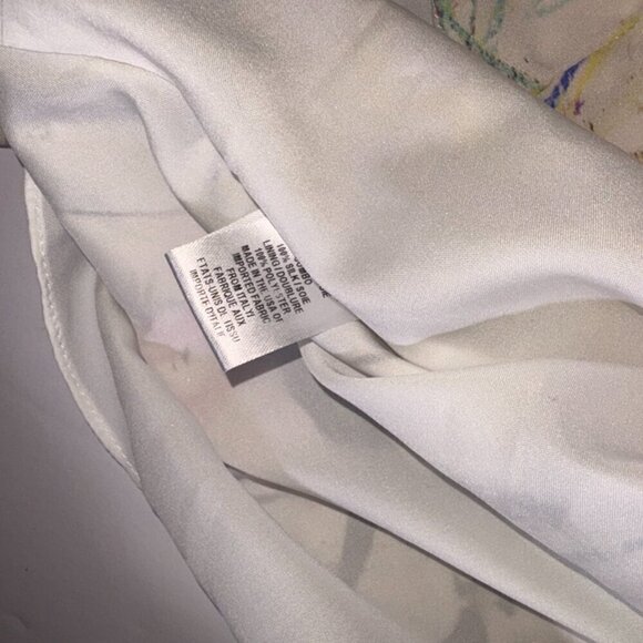 Milly 100% Silk Colorful Blouse Tank-Top size 4 - Picture 7 of 15